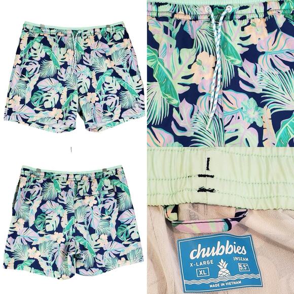 Chubbies Other - Chubbies Shorts Lined Multicolor Tropical Men’s Size XL 5.5” Inseam Stretch